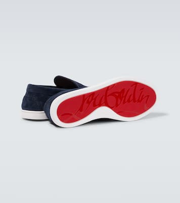 Slip-Ons Varsiboat aus Veloursleder | Christian Louboutin