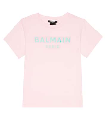 Logo cotton jersey T-shirt | Balmain Kids