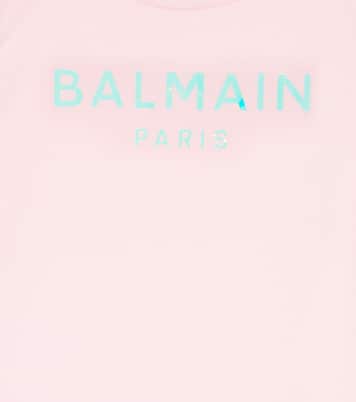 Logo cotton jersey T-shirt | Balmain Kids