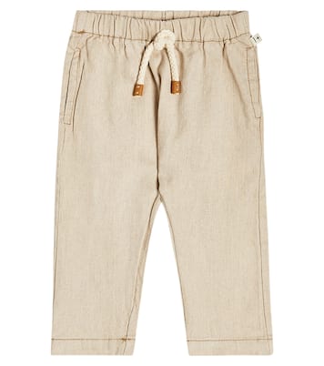 Baby Colton linen and cotton-blend pants | 1 + in the Family