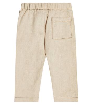Baby Colton linen and cotton-blend pants | 1 + in the Family