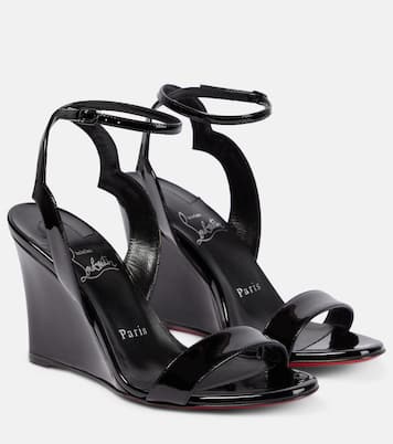 Wedge-Sandalen aus Lackleder | Christian Louboutin