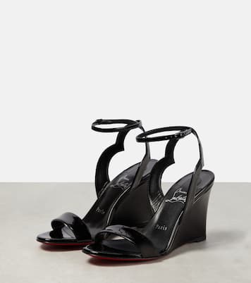 Wedge-Sandalen aus Lackleder | Christian Louboutin