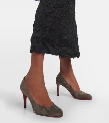 Escarpins Pumppie 85 en daim | Christian Louboutin