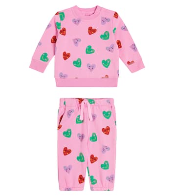 Baby printed cotton sweatshirt and sweatpants set | Stella McCartney Kids