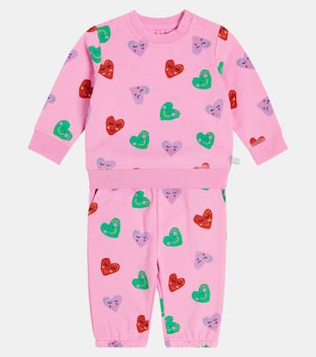 Baby printed cotton sweatshirt and sweatpants set | Stella McCartney Kids