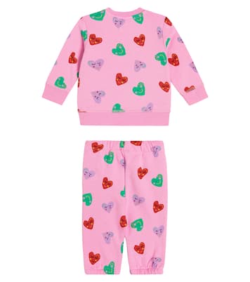 Baby printed cotton sweatshirt and sweatpants set | Stella McCartney Kids