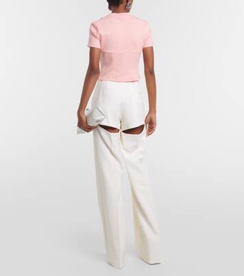 Embellished jersey T-shirt | Area