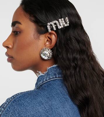 Haarspange mit Kristallen | Miu Miu