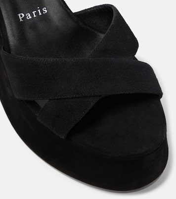 Supramariza 130 velvet wedge sandals | Christian Louboutin