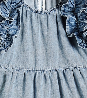Ruffled cotton chambray dress | Petite Amalie  