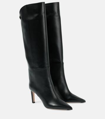 Alizze 85 leather knee-high boots | Jimmy Choo