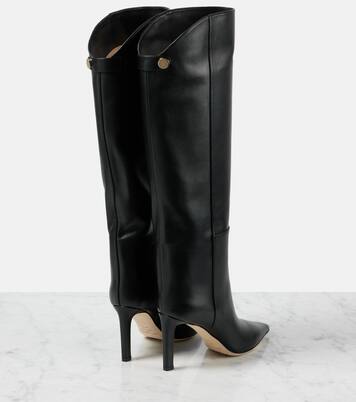 Alizze 85 leather knee-high boots | Jimmy Choo