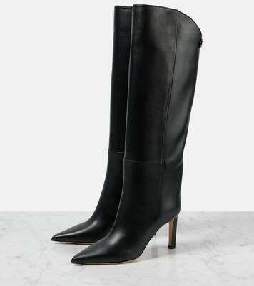 Alizze 85 leather knee-high boots | Jimmy Choo