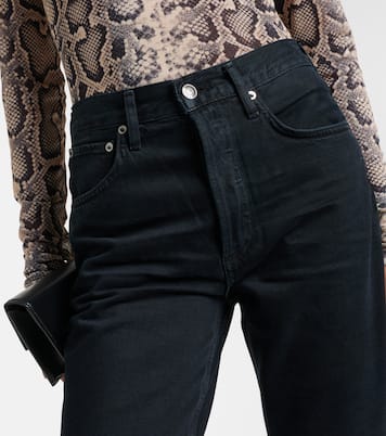 High-Rise Slim Jeans Riley Crop | Agolde