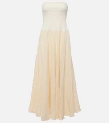 Maxikleid aus einem Leinengemisch | Johanna Ortiz