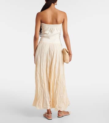 Maxikleid aus einem Leinengemisch | Johanna Ortiz