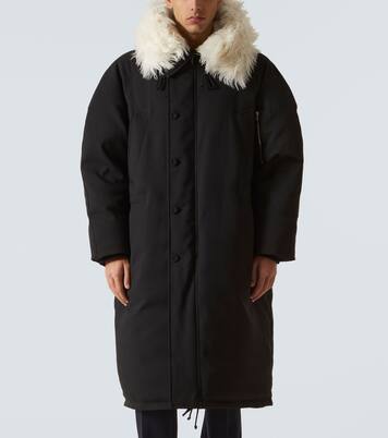 Chaqueta de plumas con pelo sintético | Jil Sander