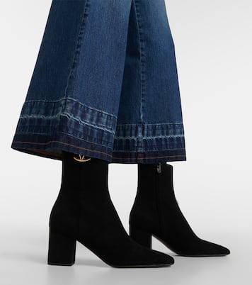 VLogo The Bold Edition suede booties | Valentino Garavani