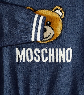 Baby Teddy Bear cotton and wool sweater | Moschino Kids