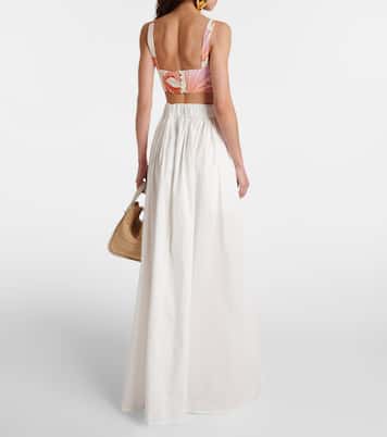 Maxirock aus Baumwollpopeline | Adriana Degreas