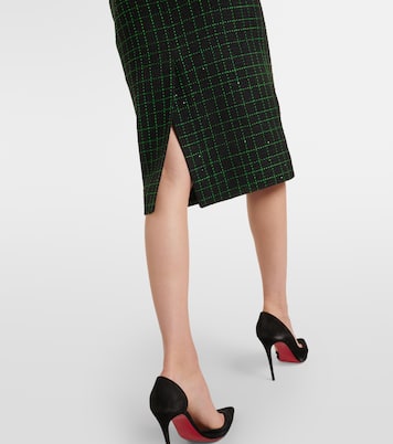 Sequined tweed midi skirt | Elie Saab