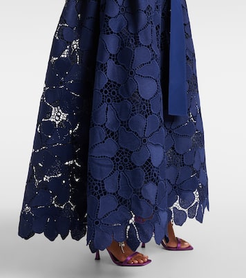 Vestido bustier de fiesta de encaje | Elie Saab