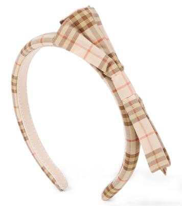 Burberry Check cotton headband | Burberry Kids