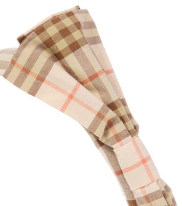 Burberry Check cotton headband | Burberry Kids