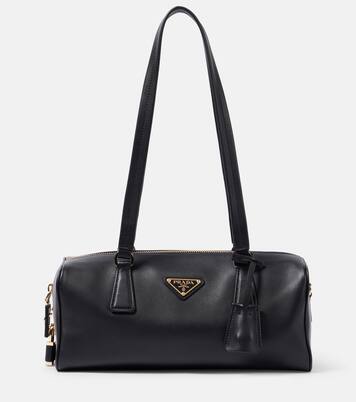 Medium leather shoulder bag | Prada