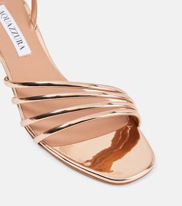 Sandalen Latour 50 aus Metallic-Lederimitat | Aquazzura