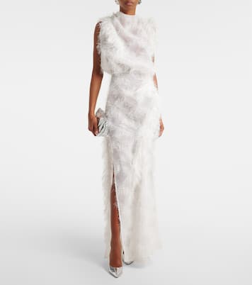 Alabaster silk-blend gown | Maticevski