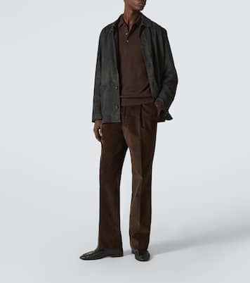 Amo cotton corduroy wide-leg pants | Saman Amel