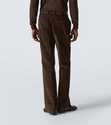 Amo cotton corduroy wide-leg pants | Saman Amel