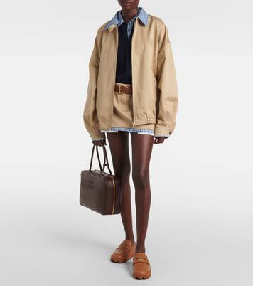 Slippers aus Leder | Miu Miu