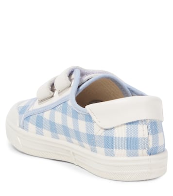 Leather-trimmed gingham sneakers | PèPè