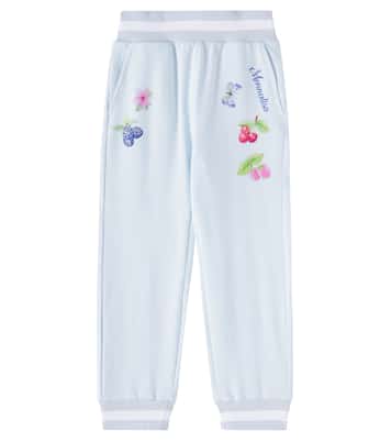 Printed cotton-blend sweatpants | Monnalisa
