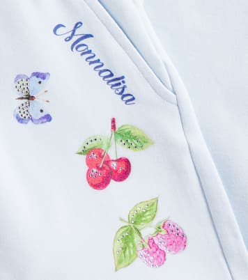 Printed cotton-blend sweatpants | Monnalisa