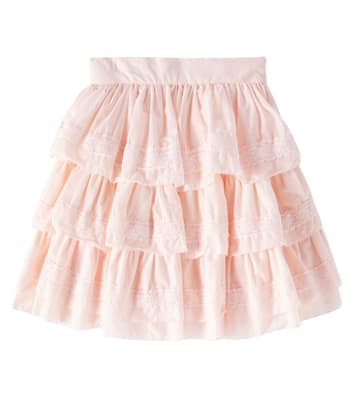 Gonna in cotone con pizzo | Petite Amalie  