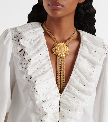 Broderie anglaise cotton voile blouse | Chloé