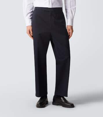 棉质斜纹布直筒裤装 | Thom Browne