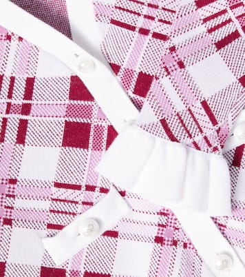 Ruffled checked cardigan | Self-Portrait Kids