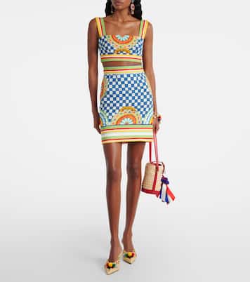 Pointy 60 embellished raffia mules | Dolce&Gabbana