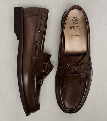 Bootsschuhe Monili aus Leder | Brunello Cucinelli