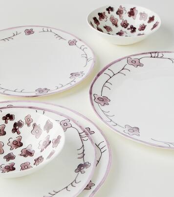 Dark Viola Anemone Milk starter plate and bowl set by Marni | Serax