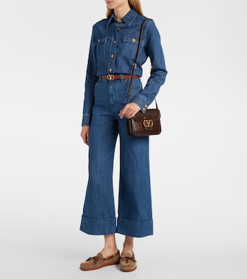 Chaussures bateau Palm Avenue VLogo en daim | Valentino Garavani