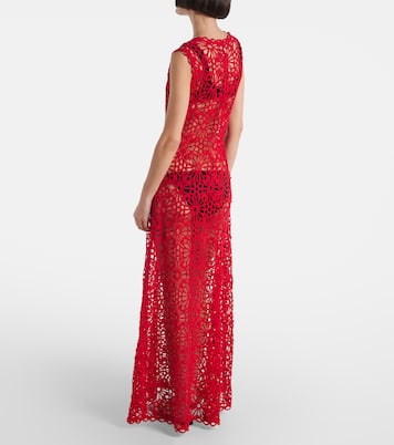 Maxikleid aus Häkelstrick | Norma Kamali