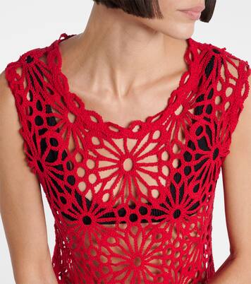 Maxikleid aus Häkelstrick | Norma Kamali