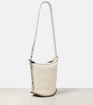 Schultertasche Pin Twist Small aus Leder | Delvaux