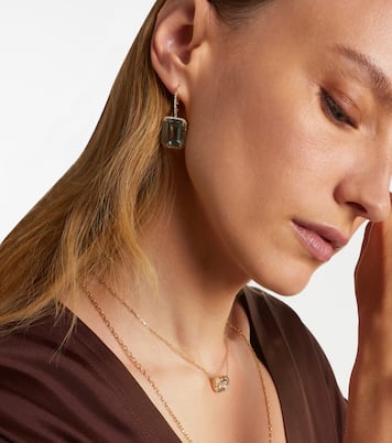 Orecchini Portrait in oro 18kt con ametiste e diamanti | Shay Jewelry